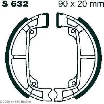 Brzdový komplet EBC S 632 brzdové pakny čelisti na motorku