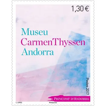 Poštovní známka Post France (2017) MiNr. 814 ** - Andora (Fr.) - Otevření muzea "Carmen Thyssen Andorra", Escaldes
