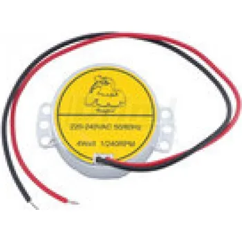 Chov hospodářského zvířete Motorek na otáčení vajec 220 V, 1/4 RPH / 6 mm hřídel