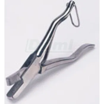 Vrubovací kleště k značení prasat, kapesní, nerez - zaoblený výřez U