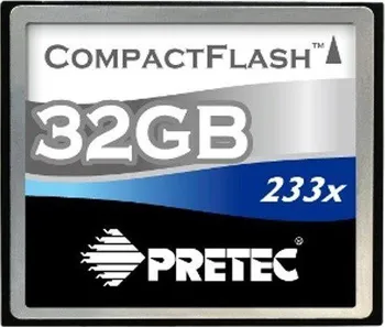 Paměťová karta Pretec CompactFlash 233x 32 GB