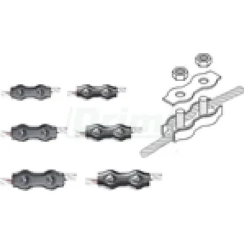Chov hospodářského zvířete Lanová svorka DUPLEX M5 se 2 šrouby, podložkou a maticí do průměru drátu 5 mm