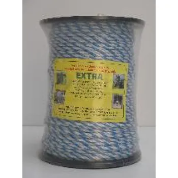 Chov hospodářského zvířete EXTRA lano PP, návin 200m, Ø 5mm, bílo-modré