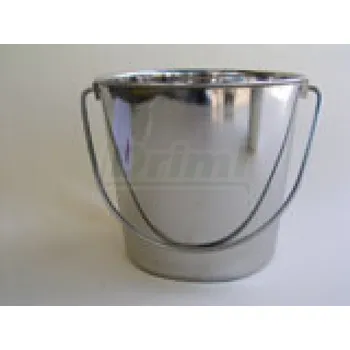 Chov hospodářského zvířete Kbelík nerezový 8l s madlem