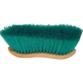 Chov hospodářského zvířete Kartáč na hřívu KK, dřevěný piškot, vlas PP barevný, vlas 65 mm