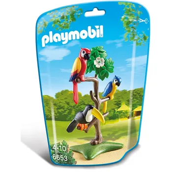 Playmobil 6653 Papoušci a tukan na stromě Stavebnice Playmobil Playmobil 6653 Papoušci a tukan na stromě