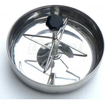 Chov hospodářského zvířete Miska pro krmení selat v porodním kotci - 3 l , nerez, s upínací kotvou na rošt