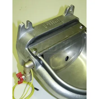 napáječka pro hospodářská zvířata Vyhřívaná nerezová napáječka DRIML 2,5 litru, s termostatem, 230/12 V, do -30°