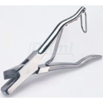 Vrubovací kleště k značení prasat, kapesní, nerez - klínovitý výřez V