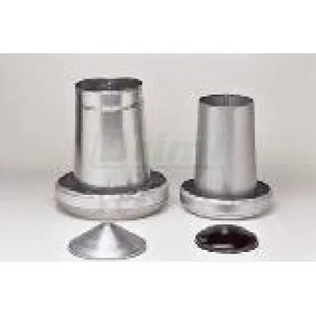 krmítko pro hospodářská zvířata Tubusové krmítko s víkem, pozinkované, 40 l, výškově nastavitelné