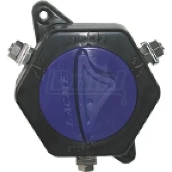 Chov hospodářského zvířete Vypínač ohrady otočný s přepínačem pro dvě ohrady LACME, modrý