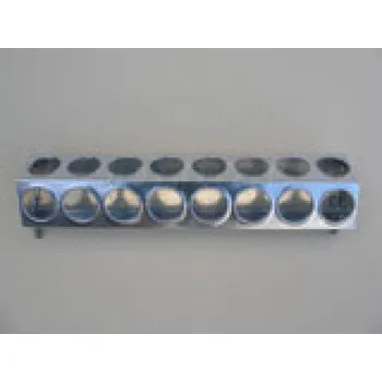 krmítko pro hospodářská zvířata Žlabové krmítko 50 cm s kulatými otvory pro křepelky a kuřata