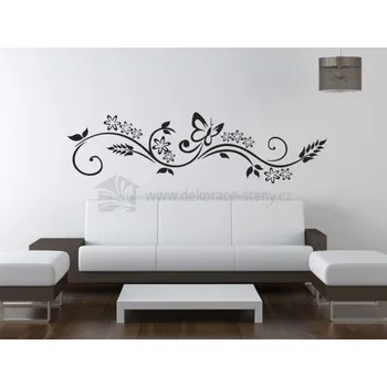 Samolepící dekorace Dekorace na zeď - Tribal s motýlem - dekorace-steny.cz - 40 x 140 cm - 098