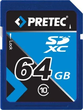 Paměťová karta Pretec SDXC 64GB Class 10 (PCSDXC64GB)