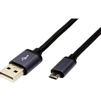 Datový kabel ROLINE USB 2.0 kabel, USB A(M) - oboustranný microUSB B(M), 1,8m - 11.02.8771