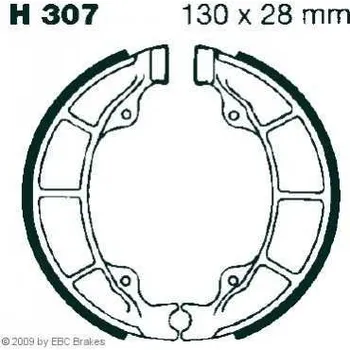 Brzdový komplet EBC H 307 brzdové pakny čelisti na motorku