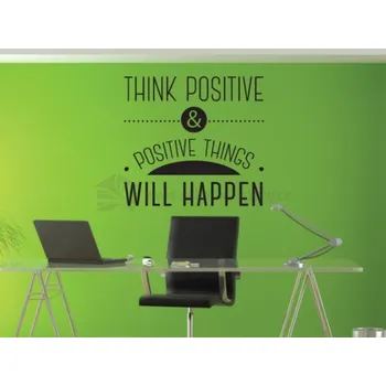 Samolepící dekorace Samolepka na stěnu - Think Positive - dekorace-steny.cz - 60 x 65 cm - 430