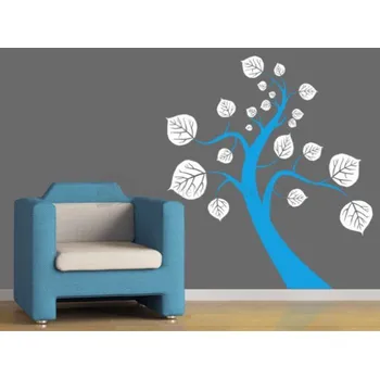 Samolepící dekorace Samolepky na zeď dekorace - Dvoubarevný strom - dekorace-steny.cz - 110 x 120 cm - 023