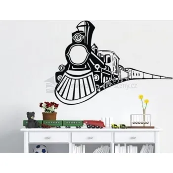 Samolepící dekorace Samolepky na zeď - Vláček - dekorace-steny.cz - 60 x 85 cm - 373