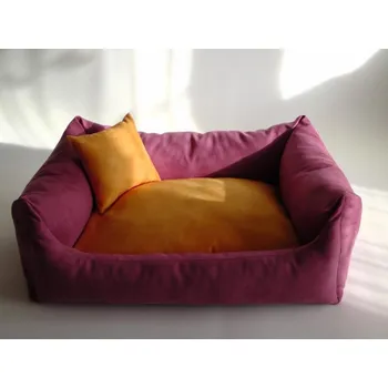 Pelíšek pro psa DELUXE Pelíšek pro psa - růžová / oranžová / oranžová