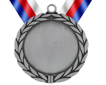 Poháry.com Medaile MD80 stříbro s trikolórou