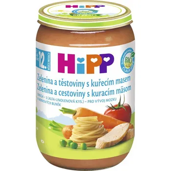 HiPP BIO Zelenina a těstoviny s kuřecím masem 220 g