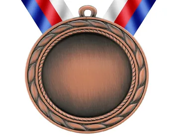 Poháry.com Medaile MD90 bronz s trikolórou