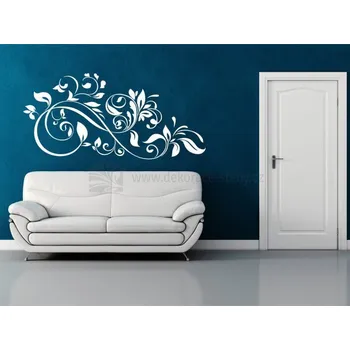 Samolepící dekorace Nálepky - Ornament s listy - dekorace-steny.cz - 60 x 125 cm - 316