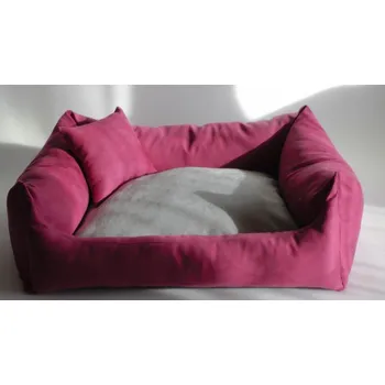 Pelíšek pro psa DELUXE Pelíšek pro psa - růžová / stříbrná / růžová