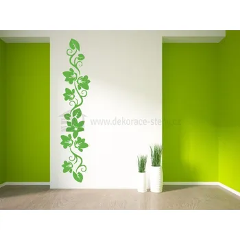 Samolepící dekorace Samolepky na zeď - Svislé květy - dekorace-steny.cz - 30 x 140 cm - 203
