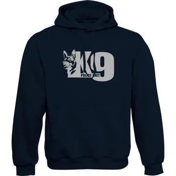 Pánská mikina Mikina s kapucí K9 Police Unit - námořní modrá