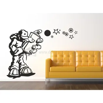 Samolepící dekorace Dekorace na stěnu - Sprejer - dekorace-steny.cz - 110 x 120 cm - 255