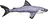 Gaby Plyšový dekorativní polštářek 120 cm, žralok