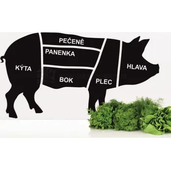 Samolepící dekorace Dekorace na stěnu - Prase - dekorace-steny.cz - 40 x 70 cm - 394
