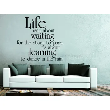 Samolepící dekorace Dekorace na stěnu - Citát Life - dekorace-steny.cz - 60 x 60 cm - 434