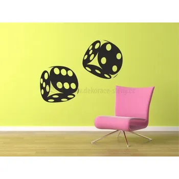 Samolepící dekorace Samolepka na zeď - Hrací kostky - dekorace-steny.cz - 40 x 40 cm - 289