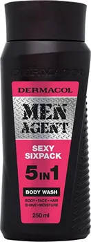 Sprchový gel Dermacol Men Agent 5v1 Sexy Sixpack sprchový gel 250 ml