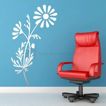 Samolepící dekorace Nálepka na zeď - Nakloněná květina - dekorace-steny.cz - 40 x 80 cm - 649