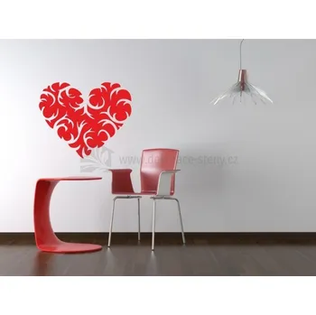 Samolepící dekorace Samolepky na zeď - Srdce - dekorace-steny.cz - 60 x 70 cm - 323