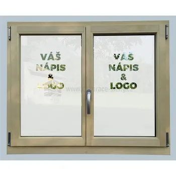 Samolepící dekorace Dekorace-steny.cz - Samolepka na okno - Váš nápis, 50 x 50 cm - 632