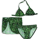 Dívčí plavky s pareem Dirkje HIPPIE zelené Velikost: 92