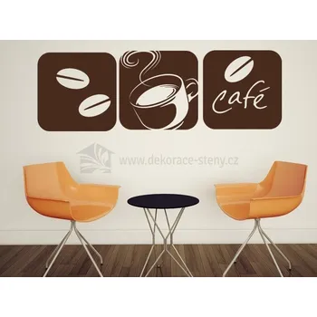 Samolepící dekorace Samolepka na zeď - Café - dekorace-steny.cz - 40 x 120 cm - 381