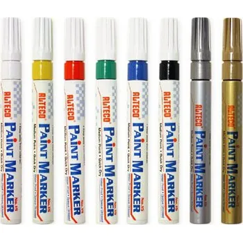 Popisovač ALTECO černý ALTECO popisovač pro praktické značení materiálů, vodostálý, zřetelný a rychlý