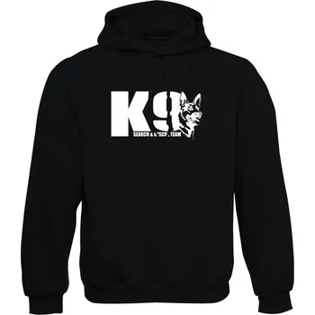 Pánská mikina Mikina s kapucí K9 Search and Rescue team - černá