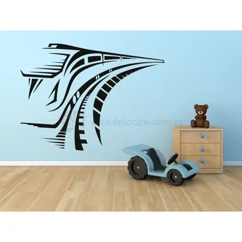 Samolepící dekorace Samolepky na zeď - Vlak - dekorace-steny.cz - 110 x 160 cm - 404