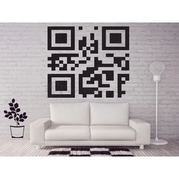 Samolepící dekorace Nálepky na zeď - Vlastní QR kód - dekorace-steny.cz - 15 x 15 cm - 610