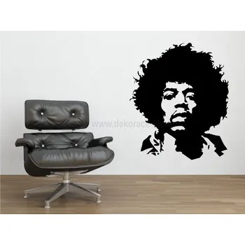 Samolepící dekorace Samolepicí dekorace - Jimi Hendrix - dekorace-steny.cz - 40 x 50 cm - 419