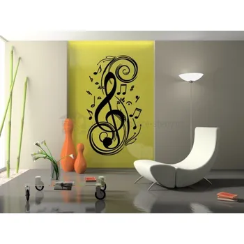 Samolepící dekorace Samolepky na zeď - Hudba - dekorace-steny.cz - 60 x 110 cm - 231
