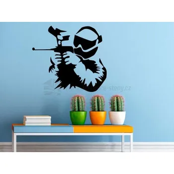 Samolepící dekorace Dekorace na stěnu - Paintball - dekorace-steny.cz - 40 x 45 cm - 458