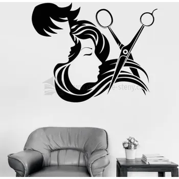 Samolepící dekorace Samolepicí dekorace - Kadeřnictví - dekorace-steny.cz - 60 x 75 cm - 762